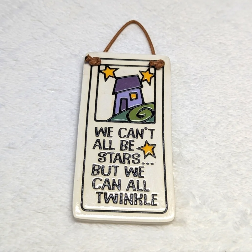 Vintage Spooner Creek Etched Ceramic Wall Plaque w/ Inspirational Saying 2003 - Picture 3 of 6